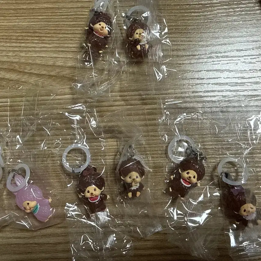 [BUNJANG] Monchhichi Accessory Keychain Set (6 Types) / 몬치치메지루시6종