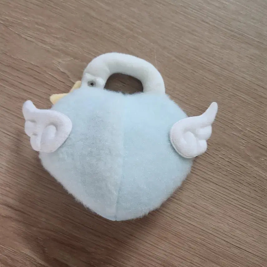[BUNJANG] Heart Wing Plush Doll Clothes Light Blue / 하트 날개 누이 인형옷 라이트 블루 하늘색