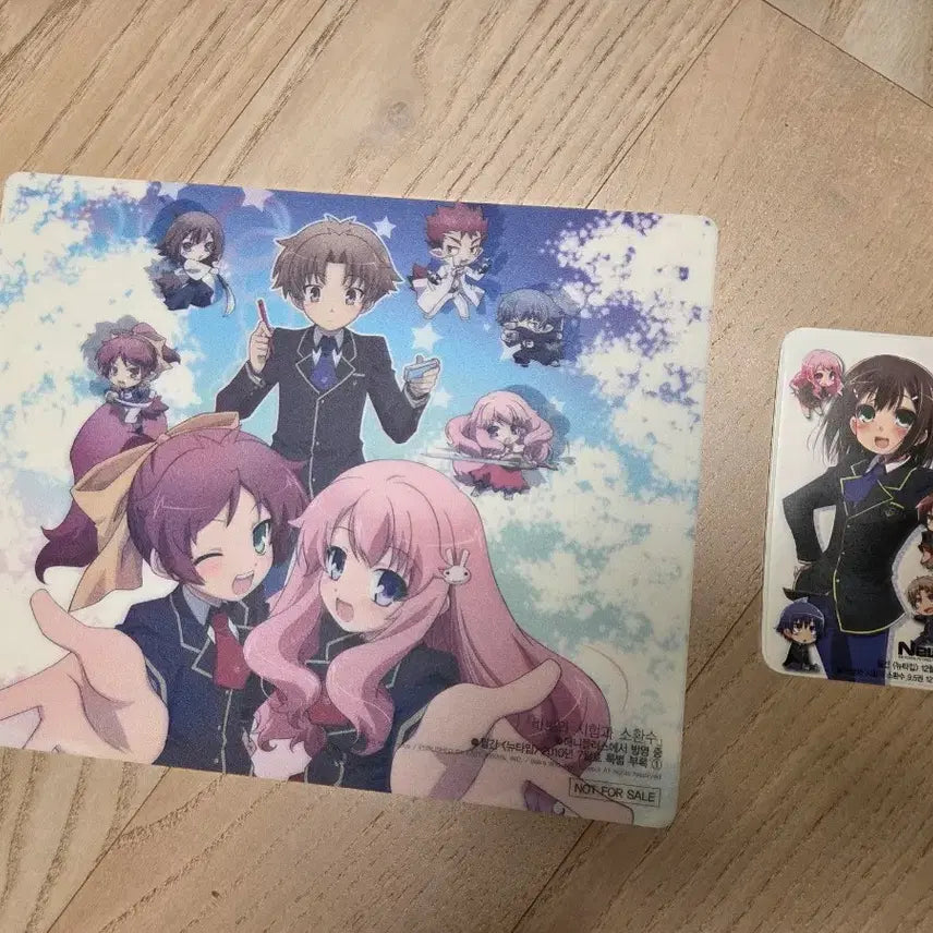 [BUNJANG] The Idiot and the Monster Newtype Appendix Mousepad and Card Holder Set / 바보와 시험과 소환수 뉴타입 부록