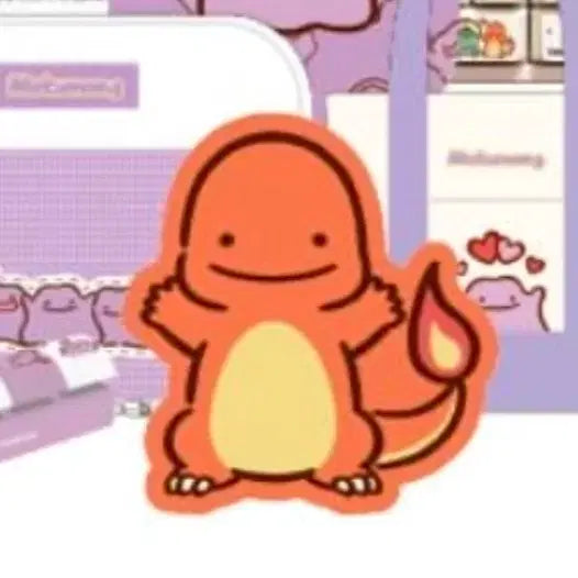 [BUNJANG] Pokemon Center Metamon &amp; Charmander Transformation Plush - Sealed New Item / 포켓몬 cu 메타몽 파이리 인형 미개봉 새상품