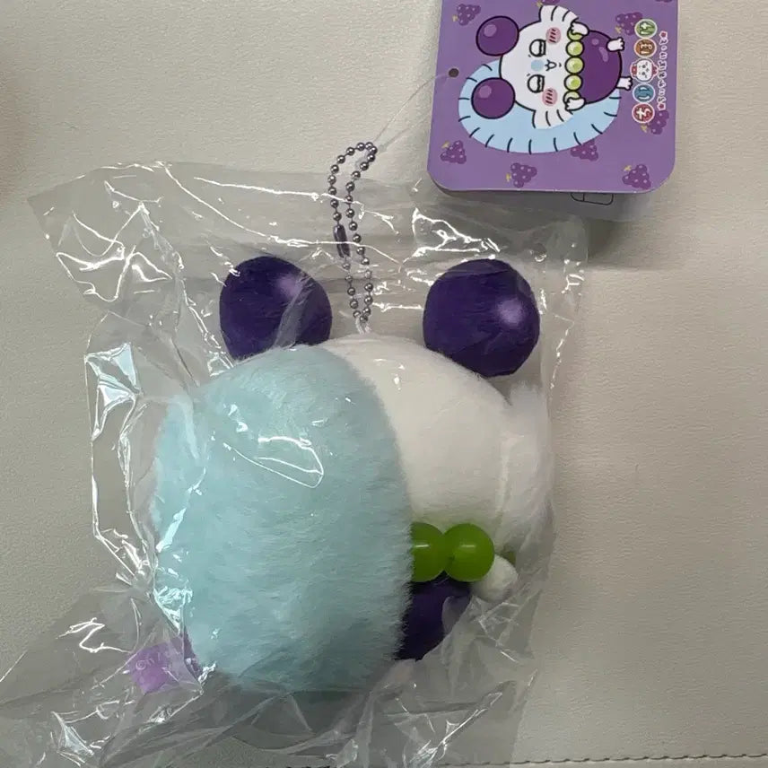 [BUNJANG] Chiikawa Pocket Fruits Mascot Keychain (Grape Momonga) / 치이카와 포켓 과일 후르츠 마스코트 인형 키링 포도 모몽가