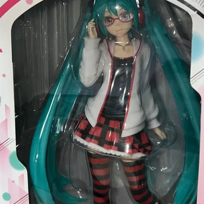 [BUNJANG] Hatsune Miku Natural Glasses Figure - Project DIVA / 하츠네 미쿠 내추럴 안경 미쿠 피규어 프디바 프로젝트 디바 고전미쿠