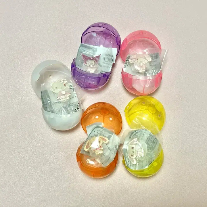 [BUNJANG] Sanrio Jewelry Jelly Deco Band Gacha Full Set / 풀셋)산리오 쥬얼리 젤리 데코밴드 가챠 키티 시로우사 메지루시