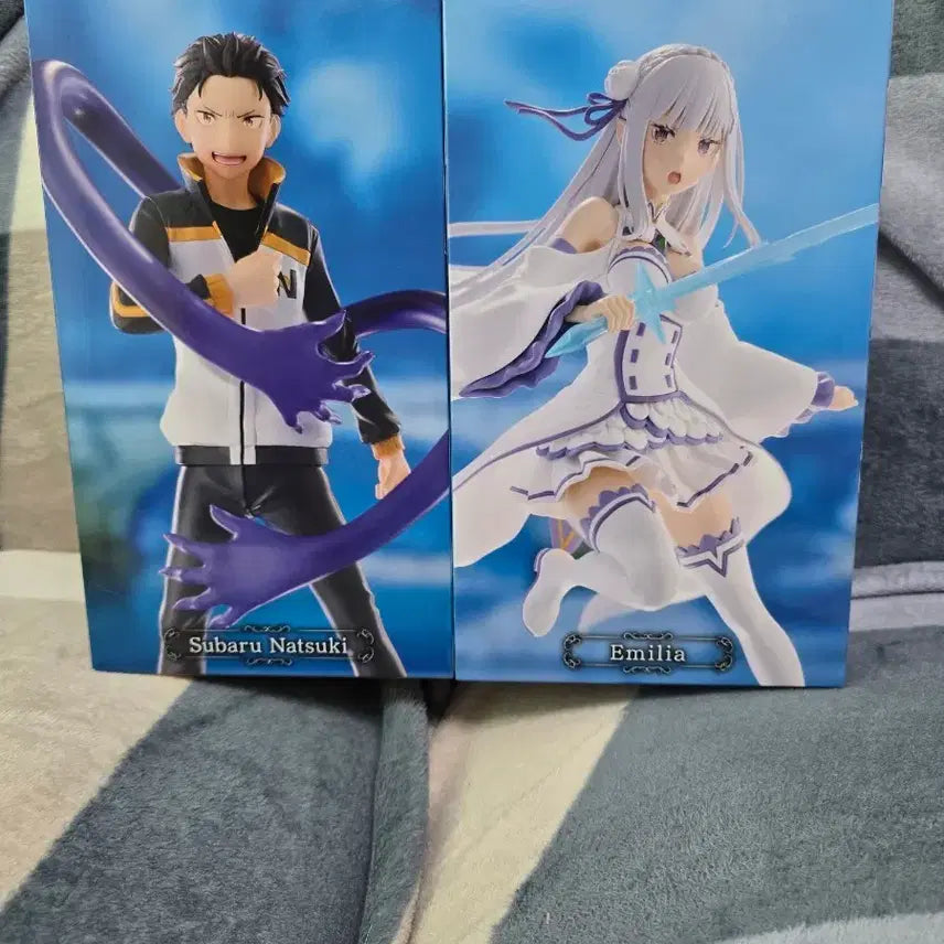[BUNJANG] GiGO Limited Edition Re:Zero Ram &amp; Rem Wedding Ver. Figure Set / [GiGO 한정판] 리제로 왕선 스바루 에밀리아 피규어