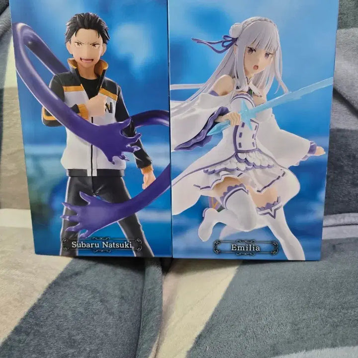 [BUNJANG] GiGO Limited Edition Re:Zero Ram &amp; Rem Wedding Ver. Figure Set / [GiGO 한정판] 리제로 왕선 스바루 에밀리아 피규어