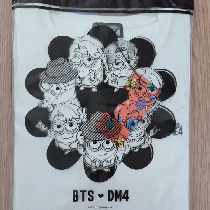 [BUNJANG] BTS x Minions Despicable Me 4 Collaboration T-Shirt / BTS 미니언즈(ME4) 콜라보 티셔츠
