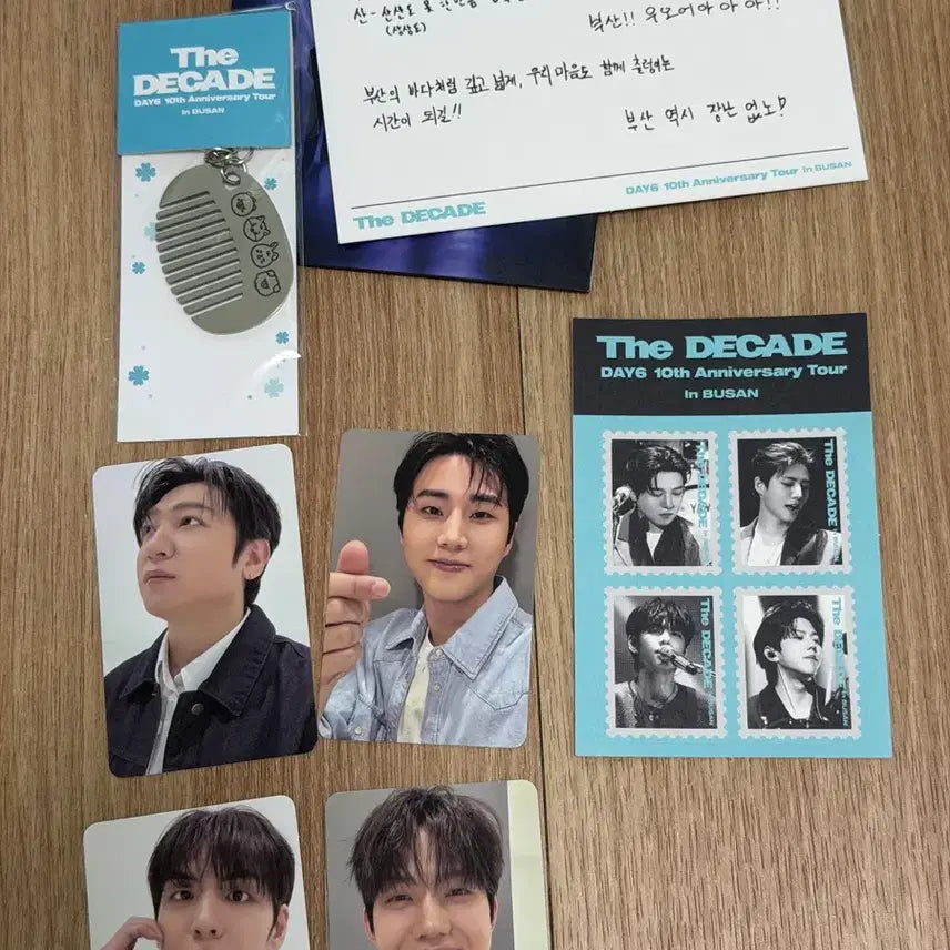 [BUNJANG] DAY6 The Decade Busan Encore Concert Entrance Gift Photocard, Postcard, and Keyring Set / 데이식스 The Decade 부산막콘 입장기프트