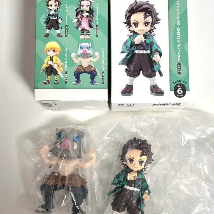 [BUNJANG] Anime Figures Demon Slayer Tanjiro Inosuke Set / 귀멸의 칼날 팔버스 피규어 1탄 탄지로 이노스케 귀칼