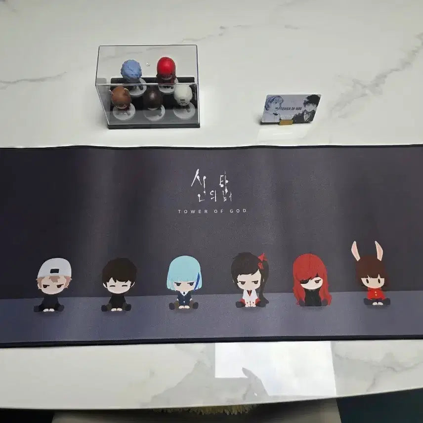 [BUNJANG] Tower of God Figure &amp; Desk Pad Bundle Set / 일괄판매) 신의 탑 피규어 &amp; 장패드