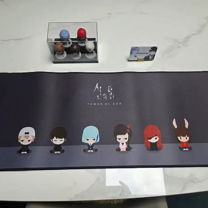 [BUNJANG] Tower of God Figure &amp; Desk Pad Bundle Set / 일괄판매) 신의 탑 피규어 &amp; 장패드