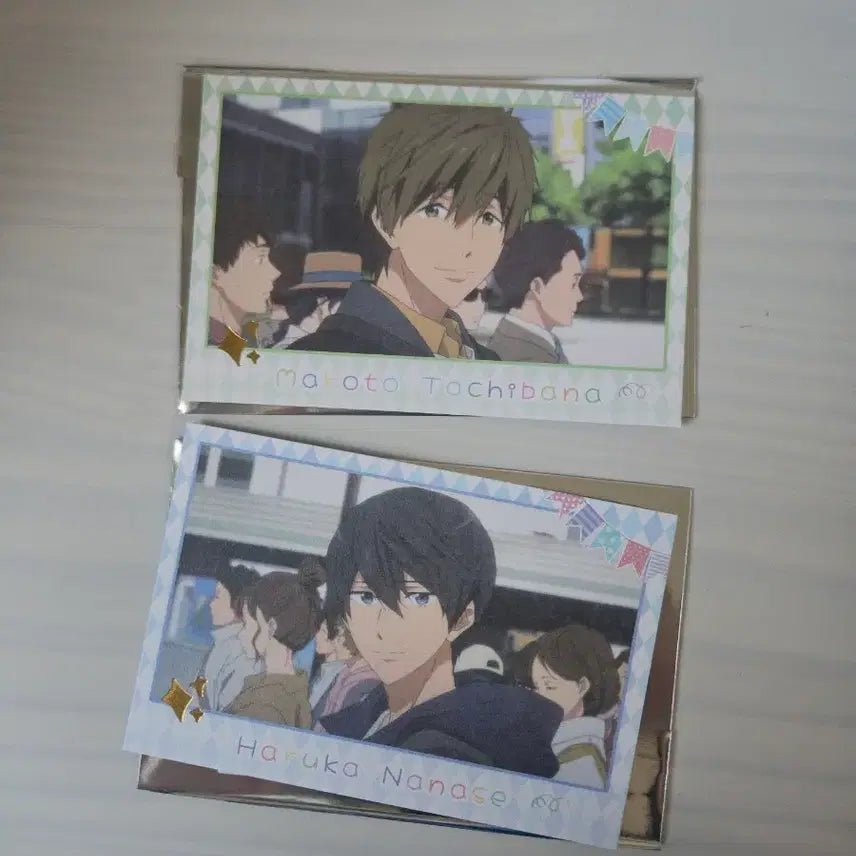 [BUNJANG] Free! Tachibana Makoto &amp; Haruka Nanase Bundle Set Photocard / 일괄,미사용)Free! 프리 타치바나 마코토 하루카 나나세 포토카드