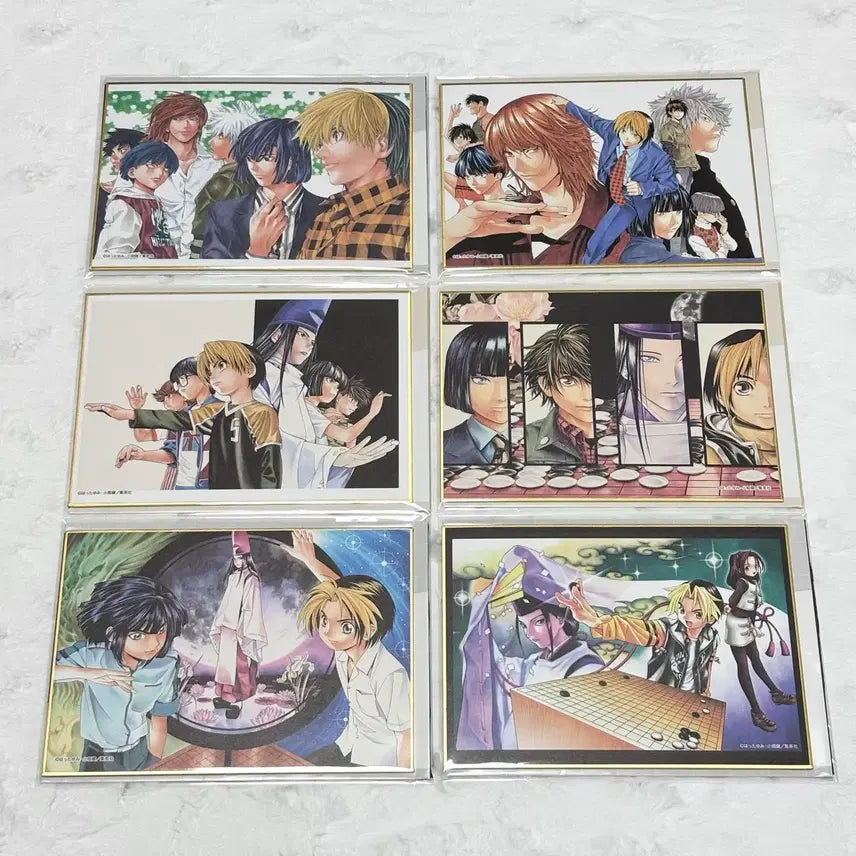 [BUNJANG] Hikaru no Go Original Art Color Print Set / (일괄 가격) 히카루의 바둑 원화전 색지 고스트 바둑왕 영하 수영 아키라