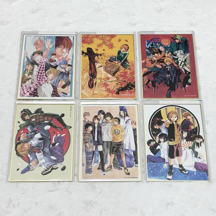 [BUNJANG] Hikaru no Go Akira Toya Shikishi Art Print Bundle Set / (일괄 가격) 히카루의 바둑 원화전 색지 고스트 바둑왕 사이 아키라