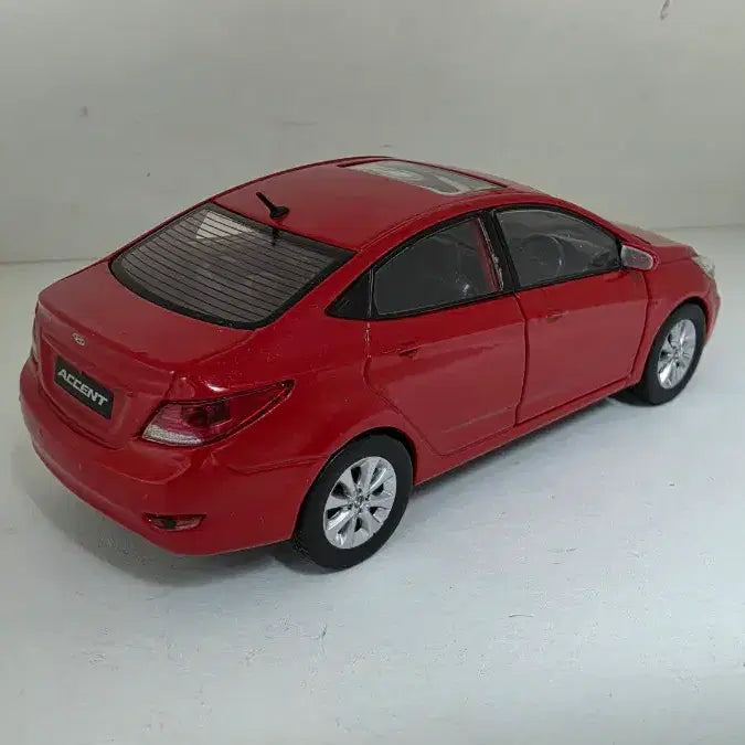 [BUNJANG] Hyundai All New Accent 1:38 Scale Red Model Car / 현대 올 뉴 엑센트 1:38 레드