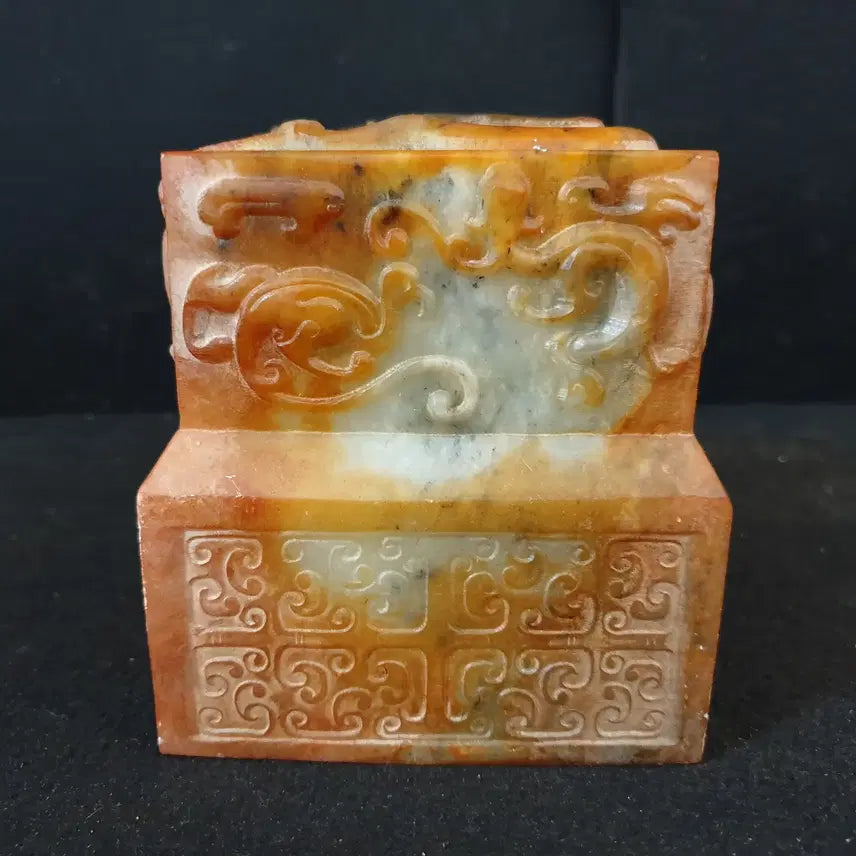 [BUNJANG] Spring and Autumn Period Jade Seal / (수원만물)출토 춘추전국시기 화전옥 통옥 황재 옥새