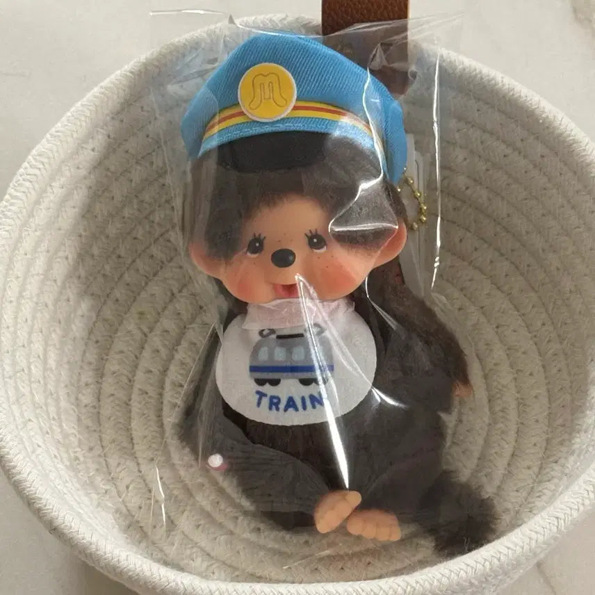 [BUNJANG] Monchhichi Train Doll Keychain / 지역한정 몬치치 트레인 인형 키링