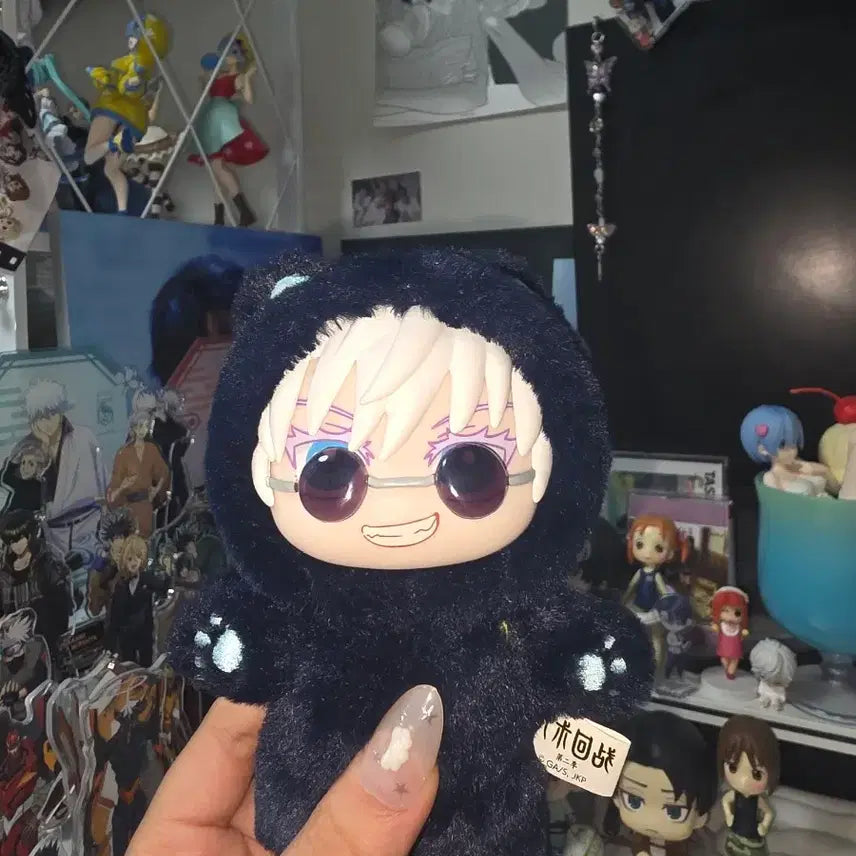 [BUNJANG] Eaki Jujutsu Kaisen "The Attack" Gojo Satoru Cat Ear Plush / eaki 주술회전 라부부 고죠 정품 새상품 캣이어 플러쉬 주부부