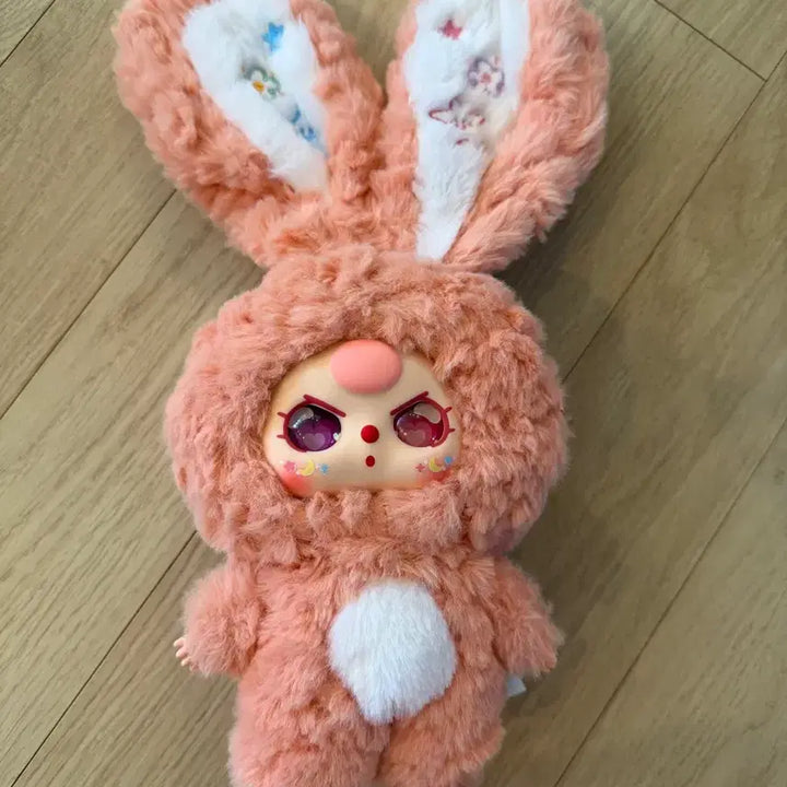 [BUNJANG] Babythree Coral Rabbit Plush / 베이비쓰리 코랄색 토끼