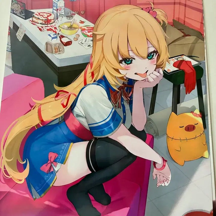 [BUNJANG] Hololive Shirakami Fubuki &amp; Sakura Miko Illustration Poster Bundle Set / 홀로라이브 시라카미 후부키 사쿠라 미코 일러스트 포스터 일괄