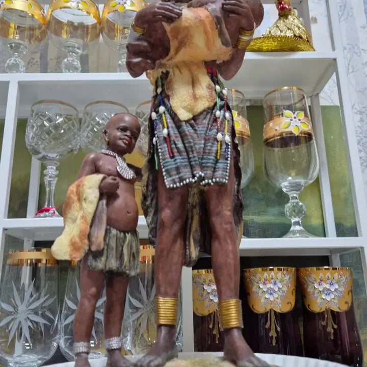 [BUNJANG] African Woman and Baby Statue / 아프리카 여성과 아기 조각상