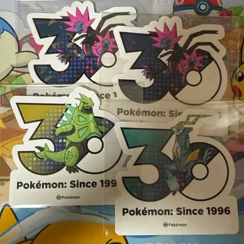 [BUNJANG] Pokemon 30th Anniversary Sticker Set - Iron Head, Iron Thorn, Iron Cap / 포켓몬스터 30주년 스티커 - 무쇠머리 2장, 무쇠가시, 무쇠감투
