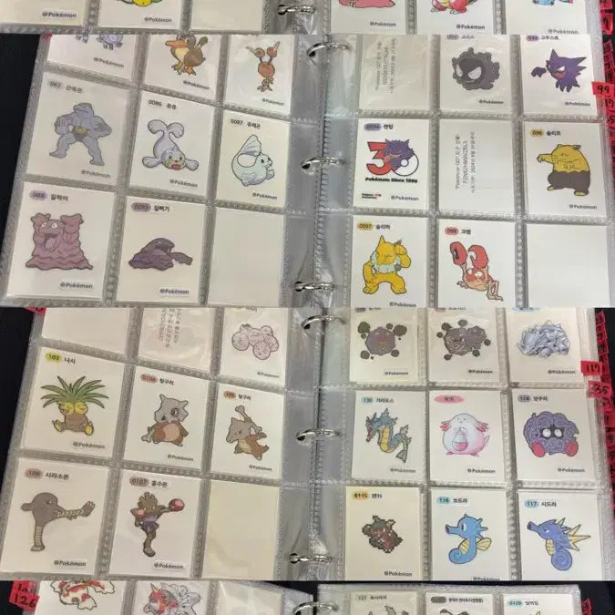 [BUNJANG] Pokemon Stickers Collection Bundle Set / 포켓몬 띠부씰 모음집 일괄 판매