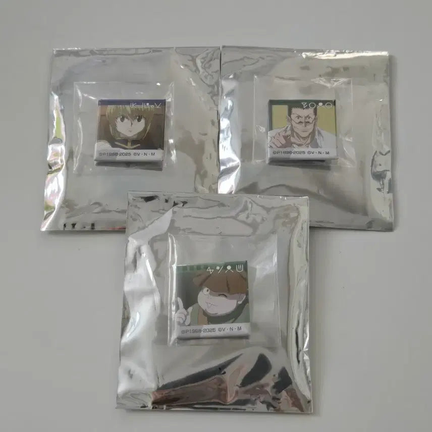 [BUNJANG] Hunter x Hunter Komacore Mini Can Badge Set - Kurapika / 헌터헌터 코마코레 미니 캔뱃지 크라피카