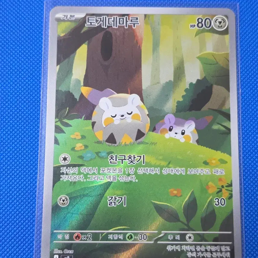 [BUNJANG] Pokemon Togedemaru AR Card / (포켓몬) 토게데마루AR 카드