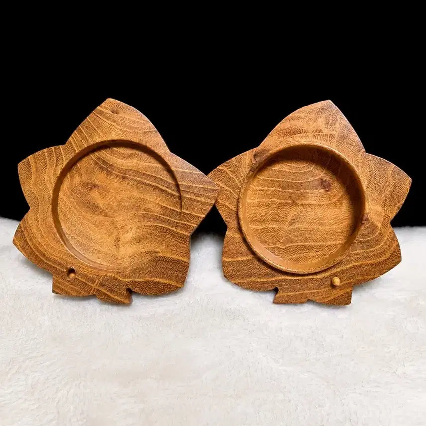 [BUNJANG] Japanese Maple Leaf Wooden Incense Box / 일본   단풍잎나무 향합