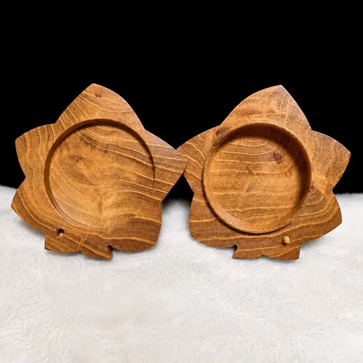[BUNJANG] Japanese Maple Leaf Wooden Incense Box / 일본   단풍잎나무 향합