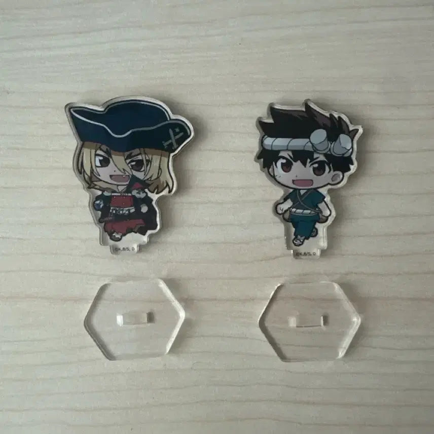[BUNJANG] Dr. Stone Ryusui &amp; Chrome Mini Acrylic Stand Bundle Set / 닥터스톤 류스이,크롬 미니아크릴 일괄판매