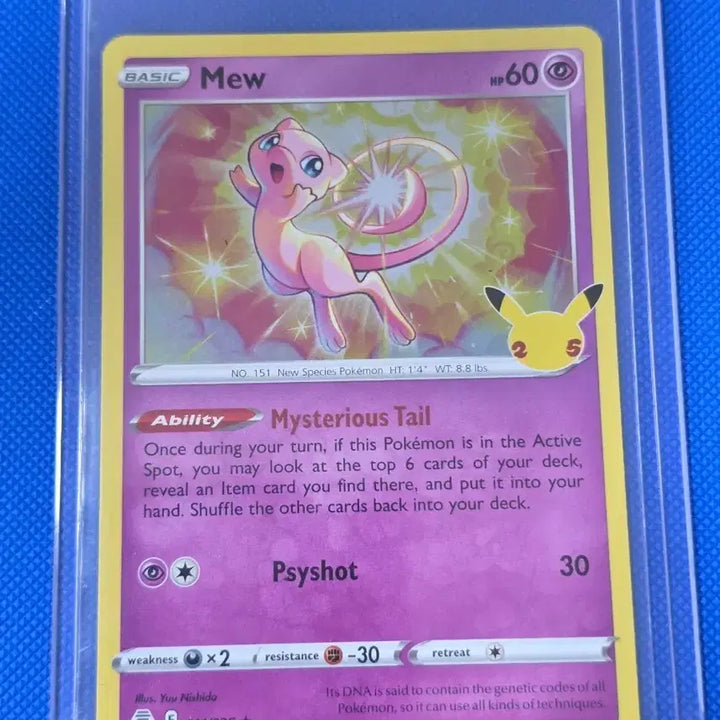 [BUNJANG] Pokemon 25th Anniversary Mew Card 