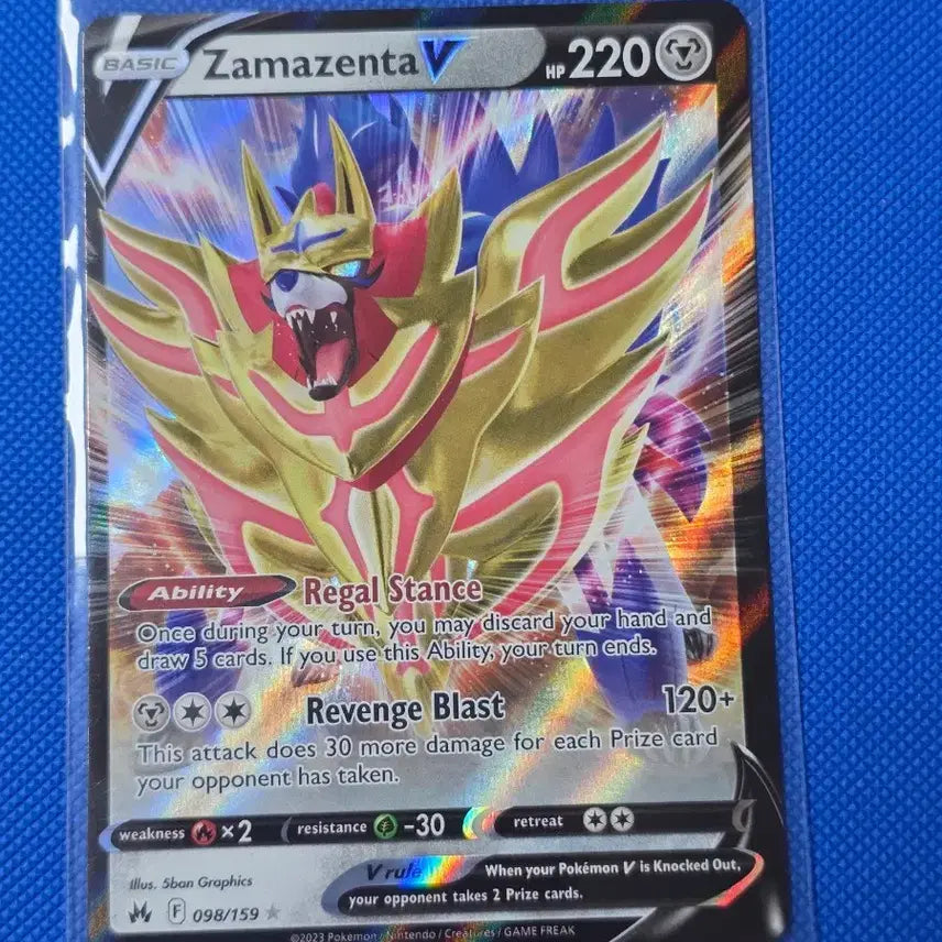 [BUNJANG] Pokemon Zacian V North American Card / (포켓몬) 자마젠타V 북미카드