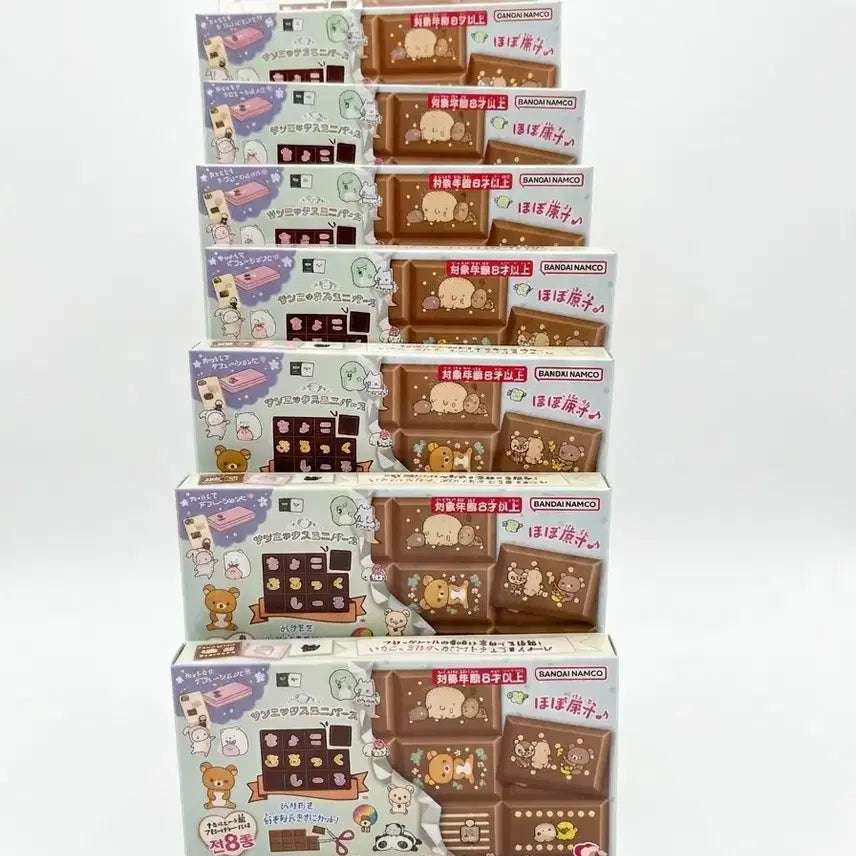 [BUNJANG] San-X Rilakkuma Chocolate Tile Sticker Set / 산엑스 리락쿠마 초콜렛 타일스티커(일본새상품)