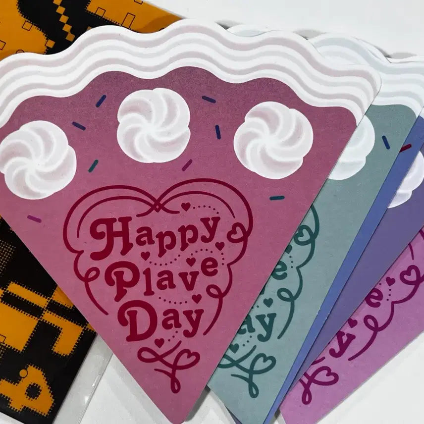[BUNJANG] PLAVE 2nd Anniversary Cake Postcard Bundle Set / 플레이브 2주년 케이크 엽서