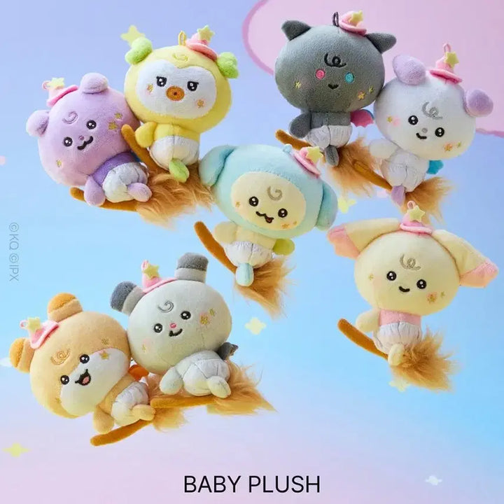 [BUNJANG] Ateez Wooyoung Mighteez Kkamyo Broom Plush Keychain / 에이티즈 우영 마이티즈 깜요 빗자루 플러시 키링 Ateez Wooyoung Mighteez Kkamyo Baby Plush doll