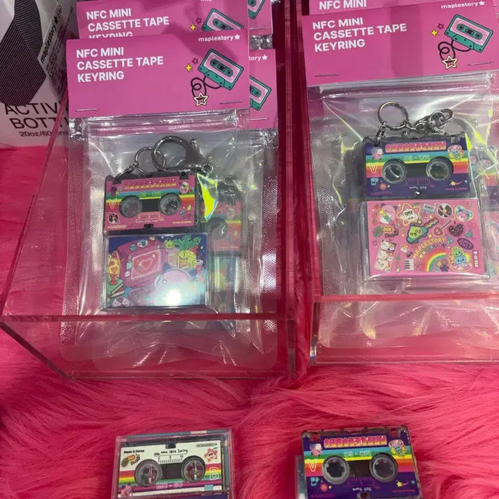 [BUNJANG] MapleStory Agit NFC Mini Cassette Tape Keychain / 메이플스토리 아지트 NFC 미니 카세트테이프 키링