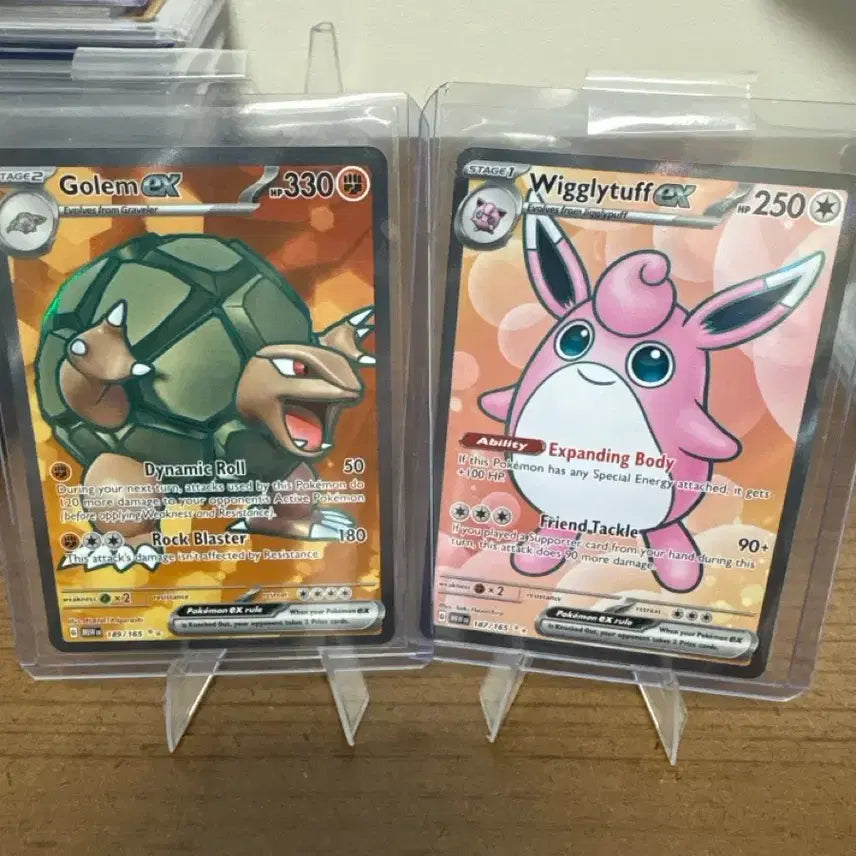 [BUNJANG] Pokemon Card Wailmer EX, Golem EX / 포켓몬 카드 위글리터프 EX, 골렘 EX