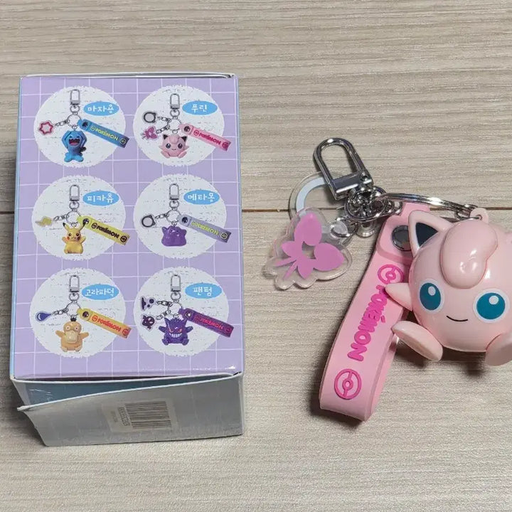 [BUNJANG] Pokemon Jigglypuff Strap Figure Keychain / 포켓몬 스트랩 피규어 키링 푸린