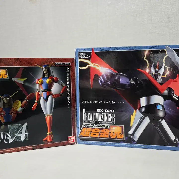 [BUNJANG] Bandai Chogokin GX-02R Great Mazinger &amp; GX-12 Venus A Combined Set / 반다이 초합금혼 gx-02r 그레이트마징가, gx-12 비너스a 합본