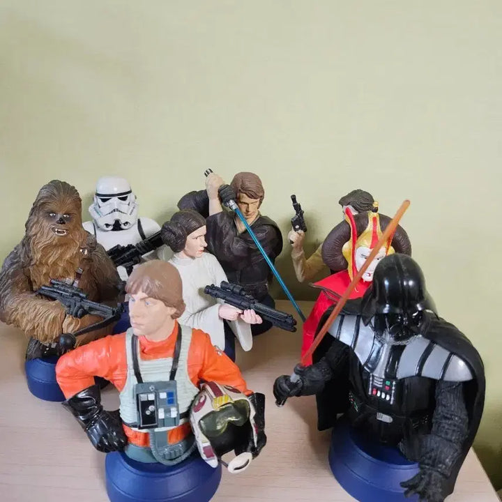 [BUNJANG] Star Wars Pepsi Sound Bust Figures 8-Piece Set / [빈티지/레어] 스타워즈 펩시캡 사운드 흉상 피규어 (PEPSI STAR WARS SOUND BIG CAP) 8종 세트