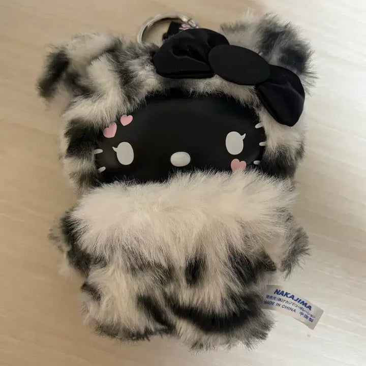 [BUNJANG] Sanrio Hello Kitty Fine Face Leopard Keychain Plush / 산리오 헬로키티 파인페이스 캣 레오파드 키링 인형