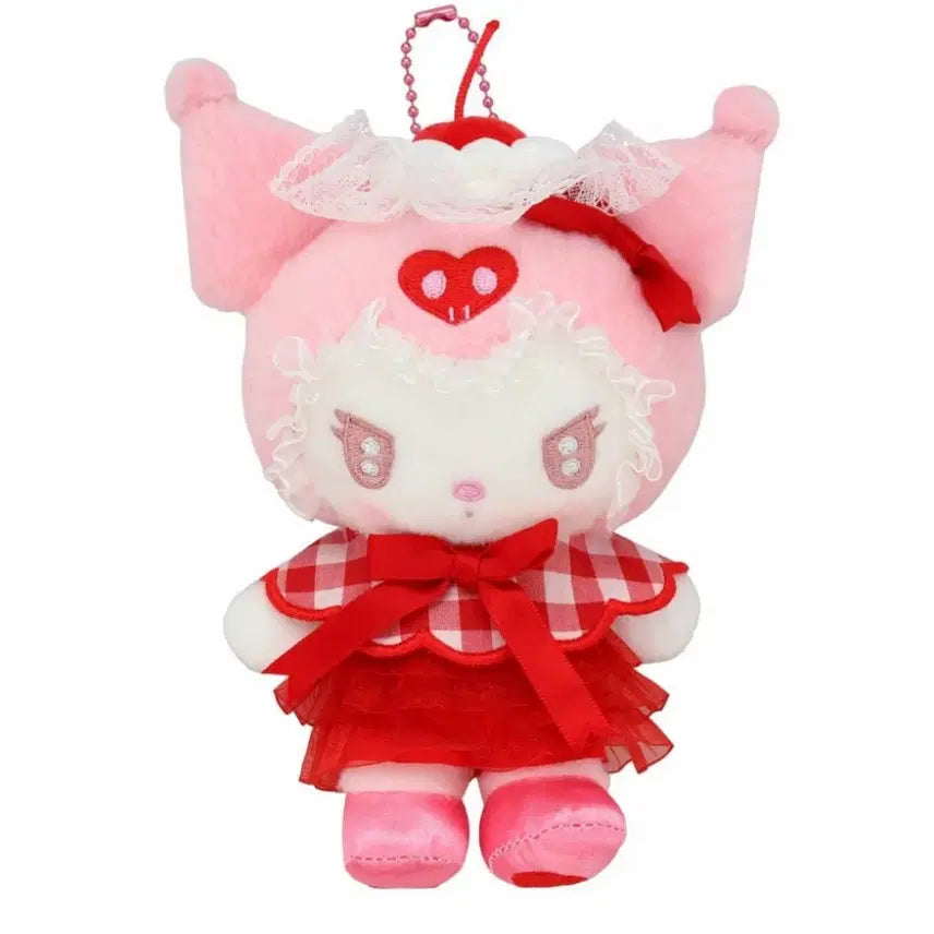 [BUNJANG] Sanrio Kuromi Whipping Cherry Mascot Holder Plush Figure / 산리오 쿠로미 휘핑체리 마스코트 홀더 인형 피규어