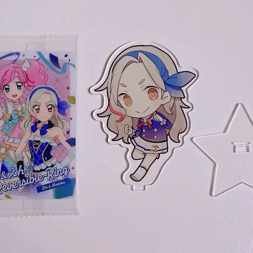 [BUNJANG] Aikatsu! Starlight Stage Madoka &amp; Rin Acrylic Stand &amp; Wafer Card / 아이엠스타 아이카츠 스타파라 웨하스 카드 마도카 린 비공굿 아크릴 린