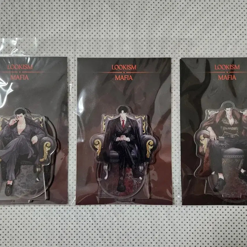[BUNJANG] Lookism Mafia Essential Acrylic Stand Bundle Set (Park Jong-gun, Kang Da-gyeom, Kim Ki-tae) / 미개봉 외모지상주의 마피아 에센셜 아크릴 스탠드 박종건, 강다겸, 김기태 일괄