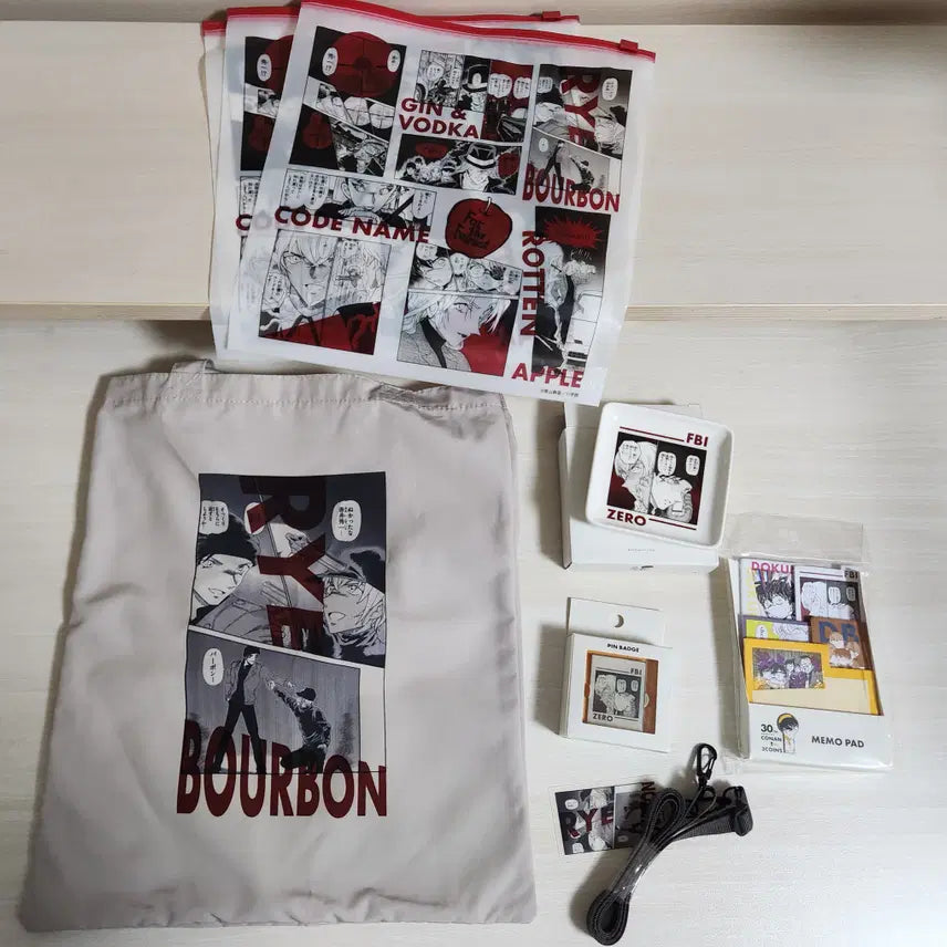 [BUNJANG] Detective Conan 3COINS Collaboration Goods Bundle Set / 명탐정코난  콜라보 3coins굿즈, 쿠지 굿즈, 미니피규어 등 10종 일괄 판매