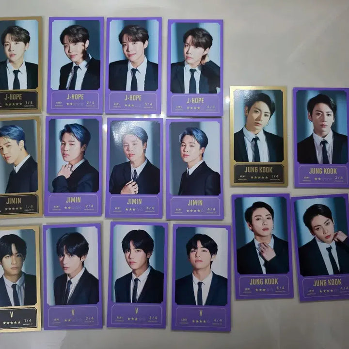 [BUNJANG] BTS 7th Anniversary Handwritten Trading Card Set / 방탄소년단 7주년 트레카 드볼 양도