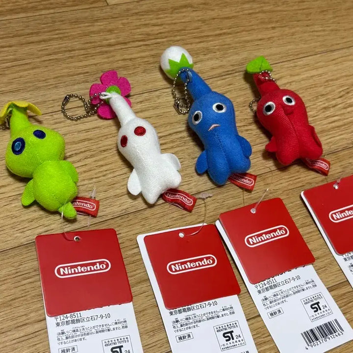 [BUNJANG] Nintendo Pikmin 4-Piece Keychain Set / 닌텐도 피크민 키링 4종 세트