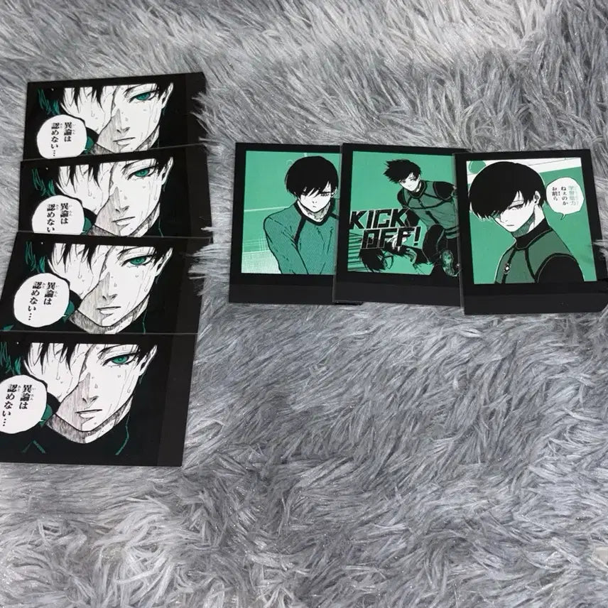[BUNJANG] Blue Lock Isagi Yoichi Monokrome Card Bundle Set / 블루록 이토시 린 파샤 모노크로 카드 7장 일괄