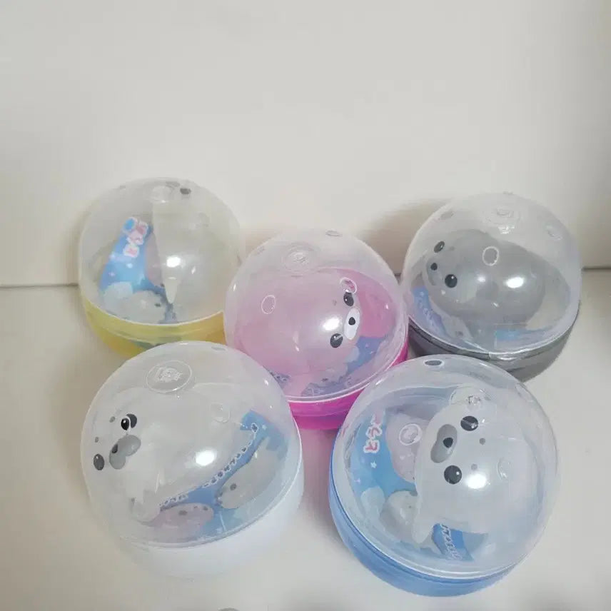 [BUNJANG] Seal &amp; Sea Lion Gacha Figure 5-Piece Set / 물범 물개 가챠 피규어 5종 세트